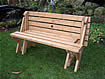 Convertible garden bench in bench position